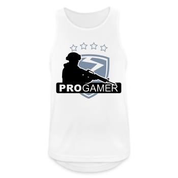 progamer - Débardeur respirant Homme - blanc - Devant - Nick (188cm)