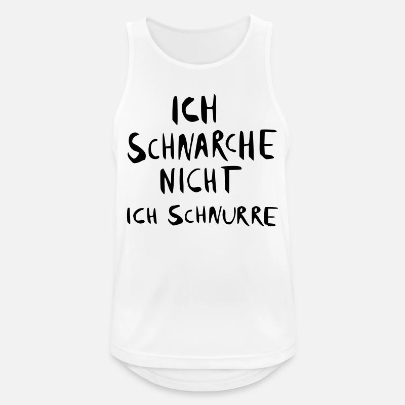 ich schnarche nicht - ich - Männer Tank Top atmungsaktiv - Weiß