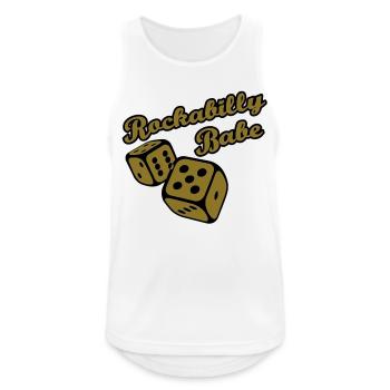 Rockabilly Babe - Men's Breathable Tank Top - white - Front - Nick (188cm)