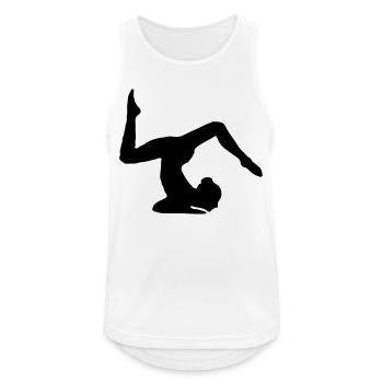 turnerin handstand bodenturnen kunstturnen - Männer Tank Top atmungsaktiv - Weiß - Vorne - Nick (188cm)