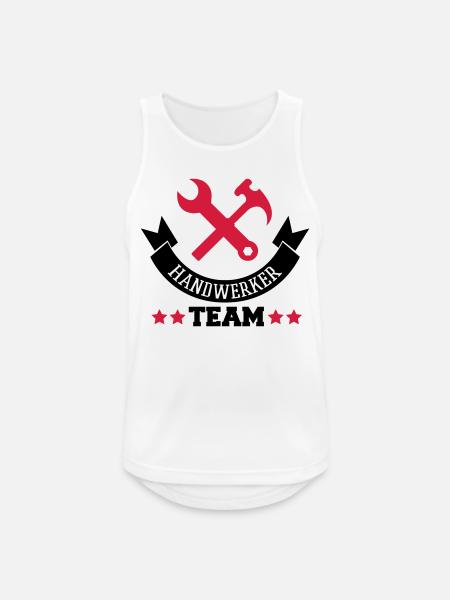 handwerker_team_2 - Männer Tank Top atmungsaktiv - Weiß
