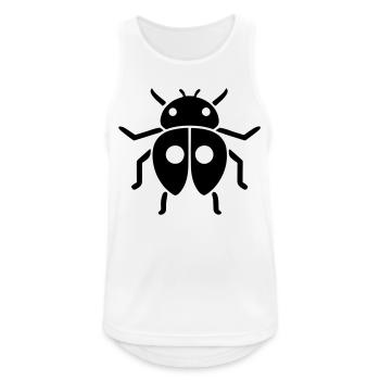 Ladybug - Men's Breathable Tank Top - white - Front - Nick (188cm)