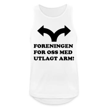 Union für uns mit ausgestrecktem Arm - Männer Tank Top atmungsaktiv - Weiß - Vorne - Nick (188cm)
