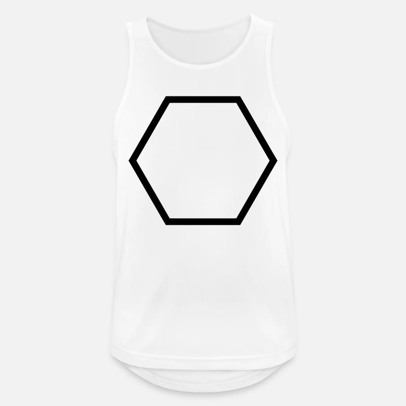 Polygon (customize) - Men's Breathable Tank Top - white