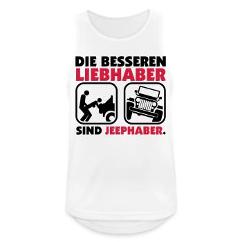 Ohne Worte. - Männer Tank Top atmungsaktiv - Weiß - Vorne - Nick (188cm)