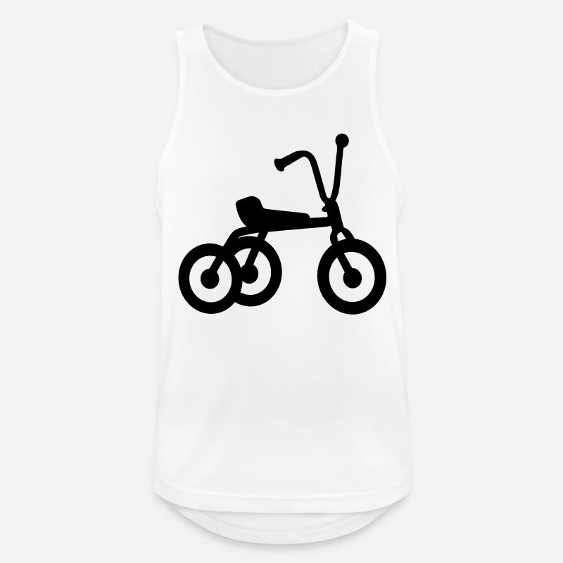 Dreirad Kind - Männer Tank Top atmungsaktiv - Weiß