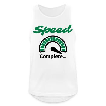 Speed Complete... - Männer Tank Top atmungsaktiv - Weiß - Vorne - Nick (188cm)