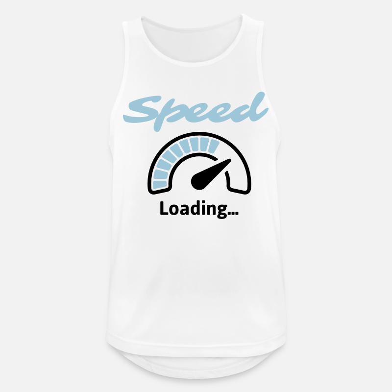 Speed Loading... - Männer Tank Top atmungsaktiv - Weiß