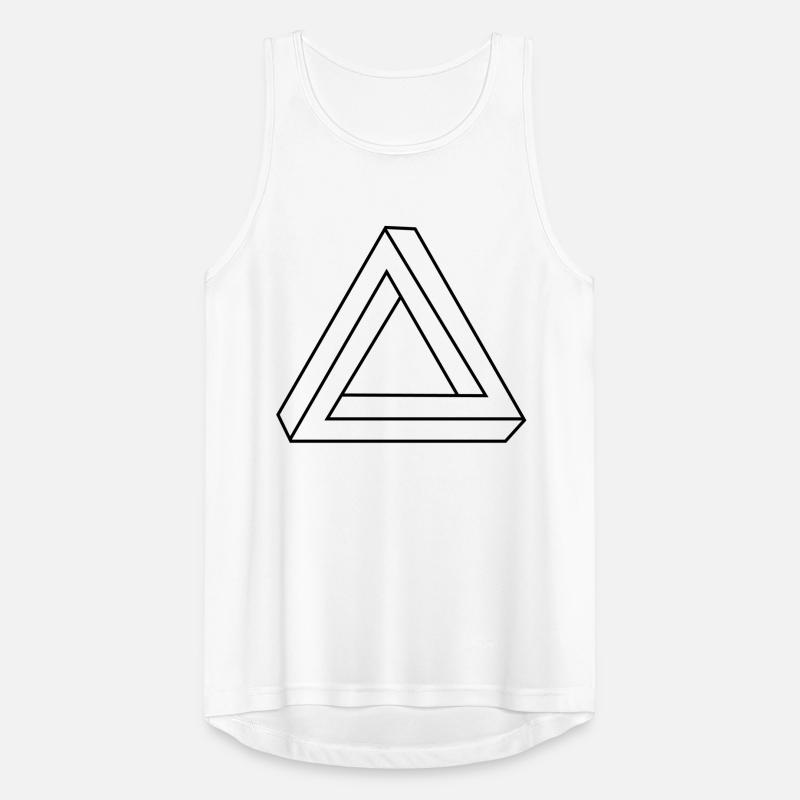 Hipster Triangle Illusion Triangle Men's Breathable Tank Top