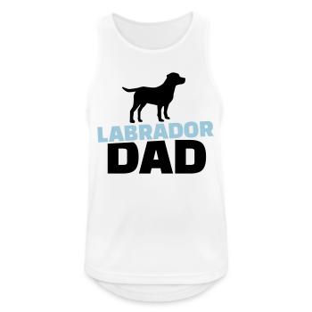 Labrador - Männer Tank Top atmungsaktiv - Weiß - Vorne - Nick (188cm)