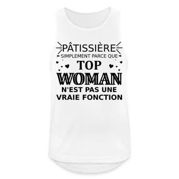 patissière top woman - Männer Tank Top atmungsaktiv - Weiß - Vorne - Nick (188cm)