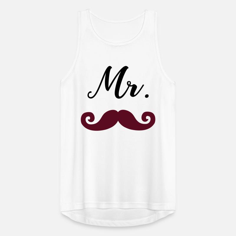 Mr Moustache Men's Breathable Tank Top