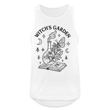 Sorcellerie Sorcière Livre Jardin - Débardeur respirant Homme - blanc - Devant - Nick (188cm)