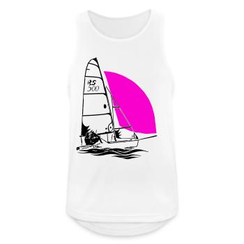RS 500 Régate de dériveurs à voile voile de couleur - Débardeur respirant Homme - blanc - Devant - Nick (188cm)
