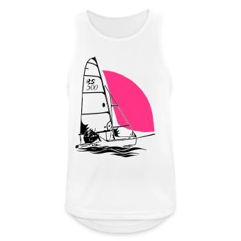 RS 500 Régate de dériveurs à voile voile de couleur - Débardeur respirant Homme - blanc - Devant - Nick (188cm)