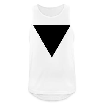 triangle - Débardeur respirant Homme - blanc - Devant - Nick (188cm)