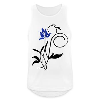 Orchidee / orchid (2c) - Men's Breathable Tank Top - white - Front - Nick (188cm)