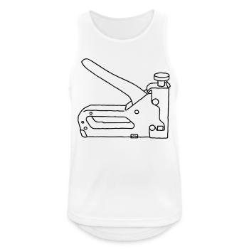 TACKER STAPLE GUN - Men's Breathable Tank Top - white - Front - Nick (188cm)