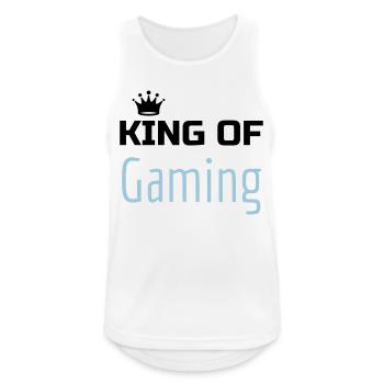 Gaming Gamer Video Game Player Geek - Men's Breathable Tank Top - white - Front - Nick (188cm)