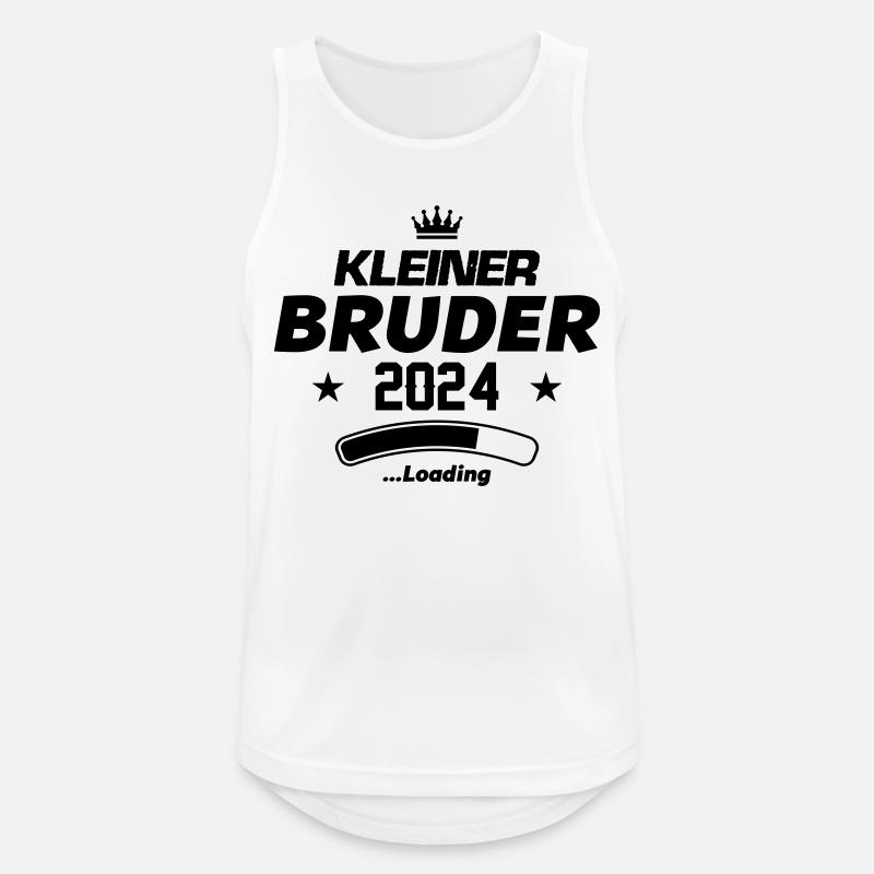 kleiner bruder 2024 loading - Männer Tank Top atmungsaktiv - Weiß