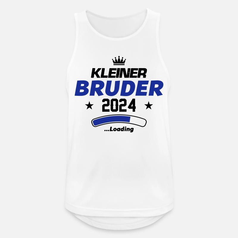 kleiner bruder 2024 loading - Männer Tank Top atmungsaktiv - Weiß