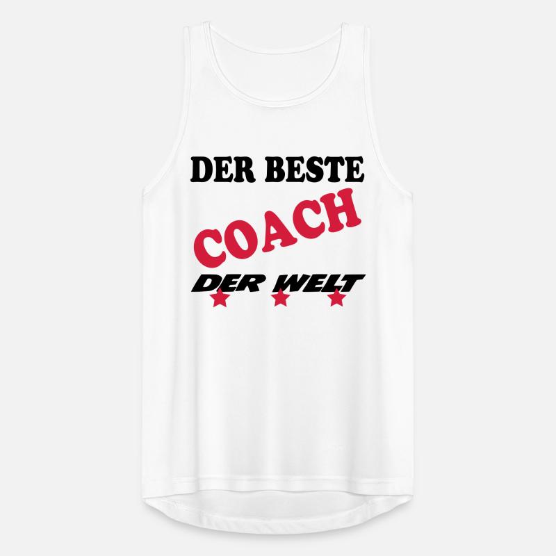 DER BESTE COACH Männer Tank Top atmungsaktiv