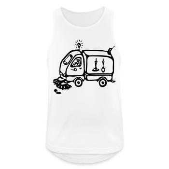 Street cleaners - Men's Breathable Tank Top - white - Front - Nick (188cm)