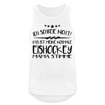 Ich schreie nicht eishockey - Männer Tank Top atmungsaktiv - Weiß - Vorne - Nick (188cm)