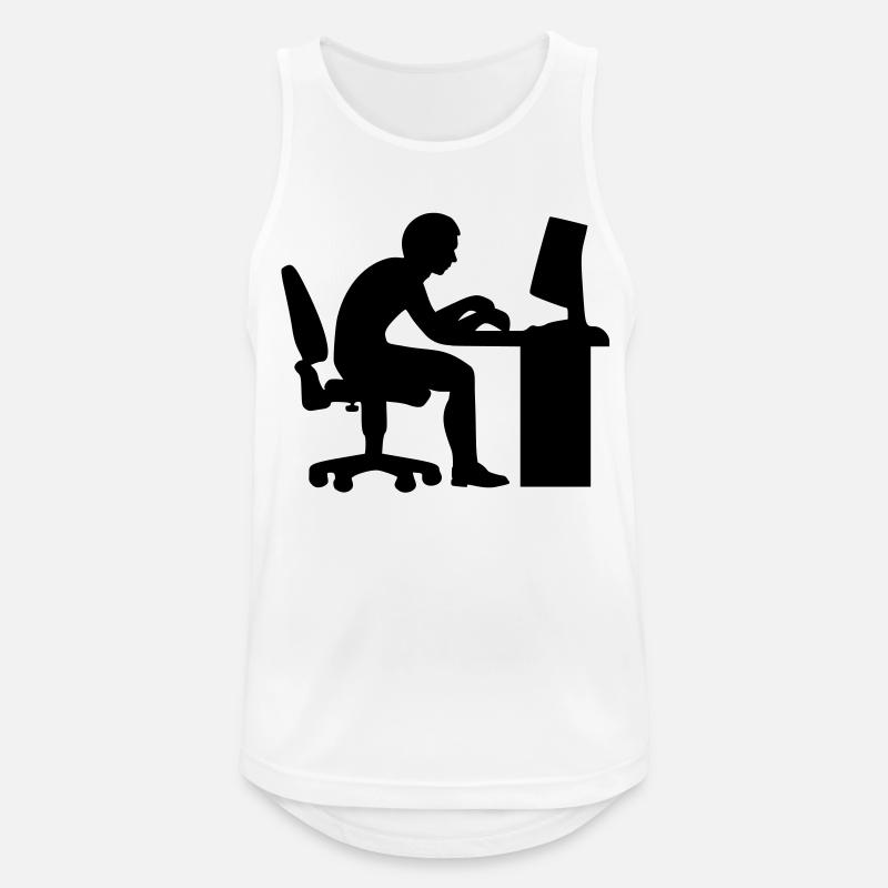 Office computer - Men's Breathable Tank Top - white