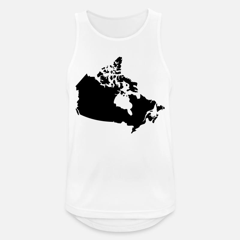 Canada Canada Map - Men's Breathable Tank Top - white