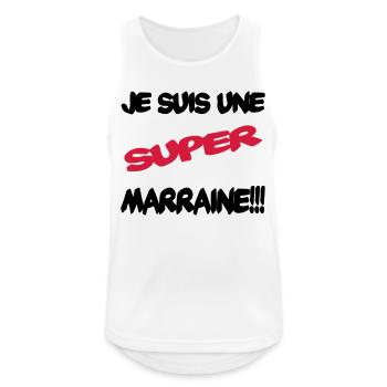 Ich bin eine großartige Patentante - Männer Tank Top atmungsaktiv - Weiß - Vorne - Nick (188cm)