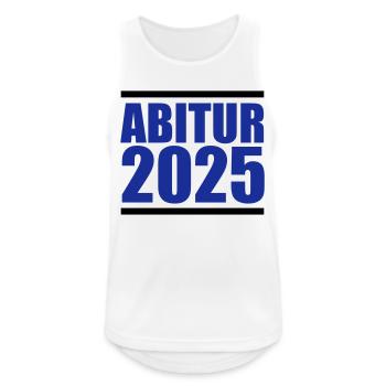 Abitur 2025 - Débardeur respirant Homme - blanc - Devant - Nick (188cm)