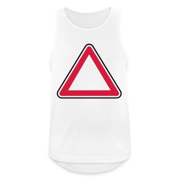 Attention panel - Men's Breathable Tank Top - white - Front - Nick (188cm)