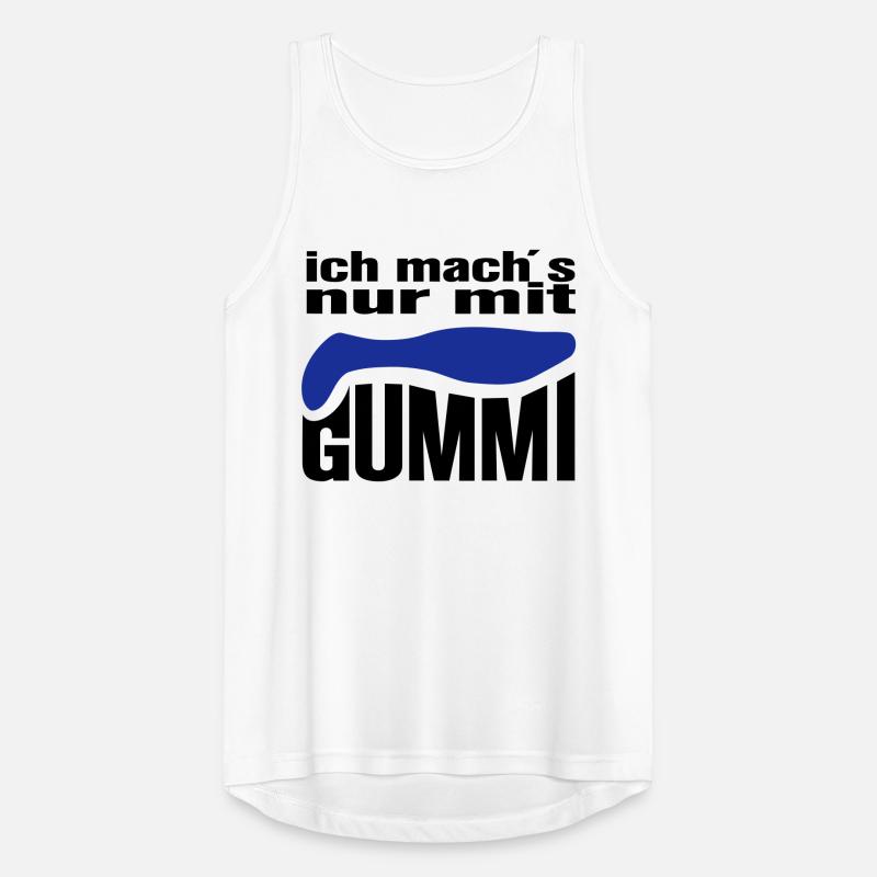 I do it with rubber Men's Breathable Tank Top