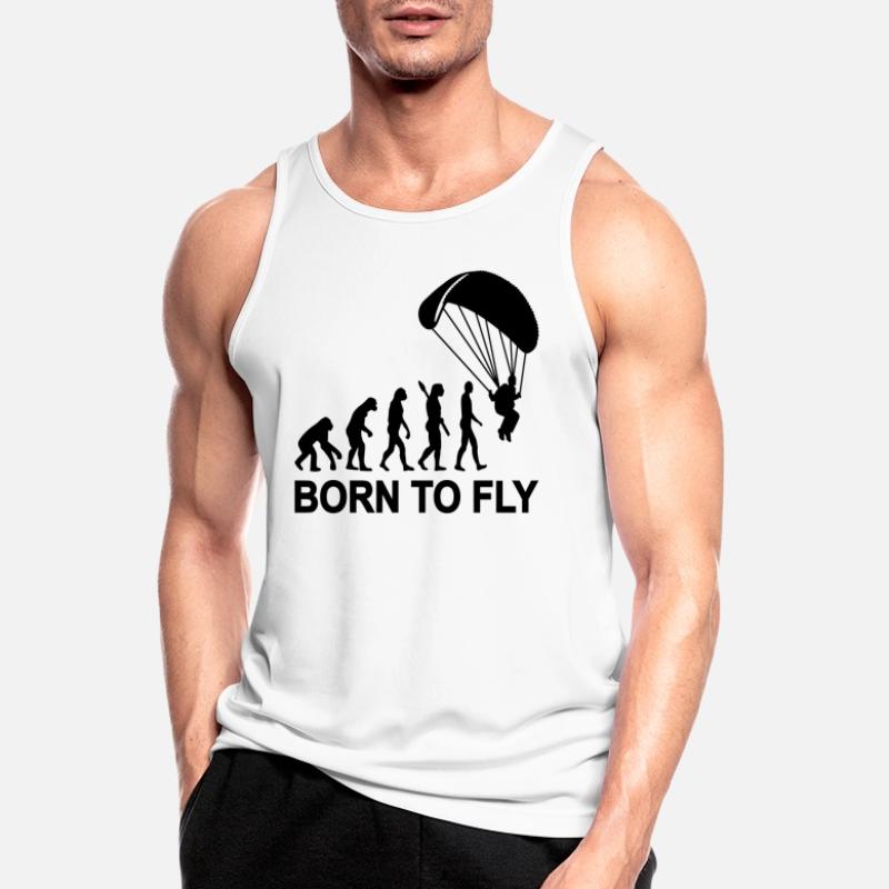 Evolution Parachute jumping Men's Breathable Tank Top