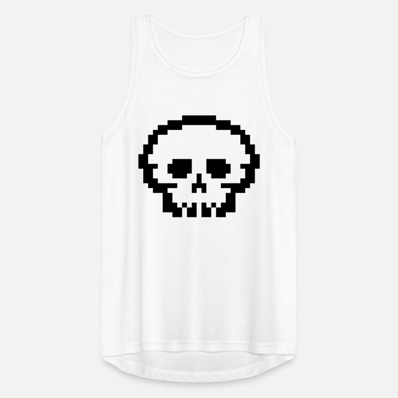 Crâne de pixel Débardeur respirant Homme