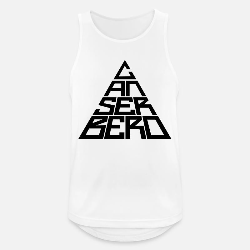 VECTORIZED CANSERBERO - Men's Breathable Tank Top - white