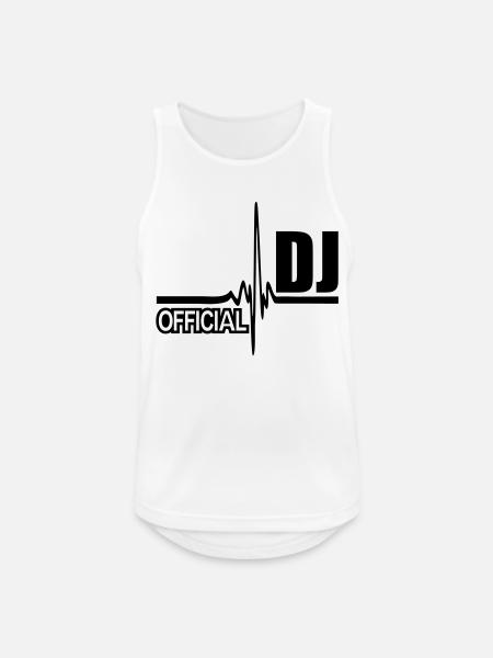 official dj - Men's Breathable Tank Top - white