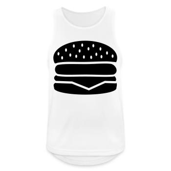 Burger - Débardeur respirant Homme - blanc - Devant - Nick (188cm)