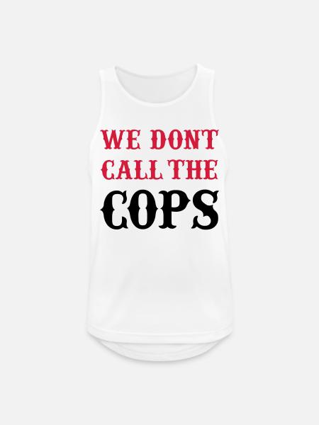 cops - Männer Tank Top atmungsaktiv - Weiß