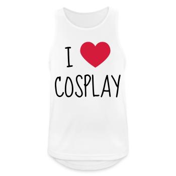 Cosplay / Cosplayer / Manga / Geek - Débardeur respirant Homme - blanc - Devant - Nick (188cm)