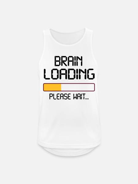 brain loading - Débardeur respirant Homme - blanc