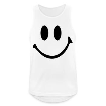 Smiley - Débardeur respirant Homme - blanc - Devant - Nick (188cm)