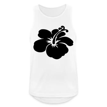 hibiscus - Débardeur respirant Homme - blanc - Devant - Nick (188cm)