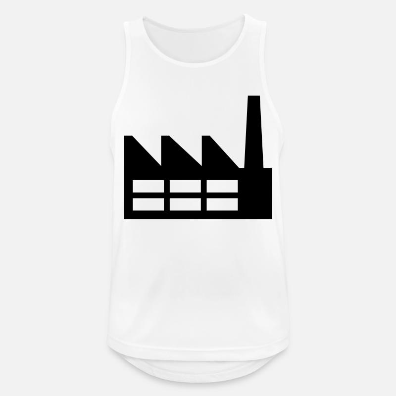 Fabrik - Männer Tank Top atmungsaktiv - Weiß