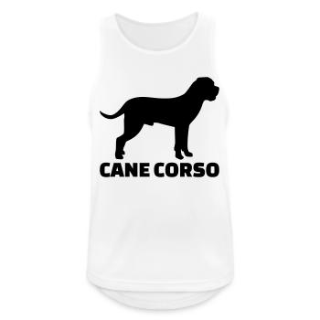 Cane Corso - Débardeur respirant Homme - blanc - Devant - Nick (188cm)