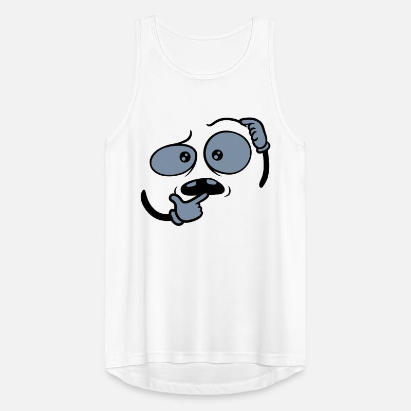 Hand gesture skeptical face Men's Breathable Tank Top