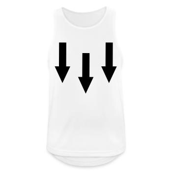 Pfeile - Männer Tank Top atmungsaktiv - Weiß - Vorne - Nick (188cm)