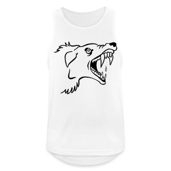 Bad Dog - Débardeur respirant Homme - blanc - Devant - Nick (188cm)