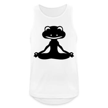 Frog Yogi - Débardeur respirant Homme - blanc - Devant - Nick (188cm)